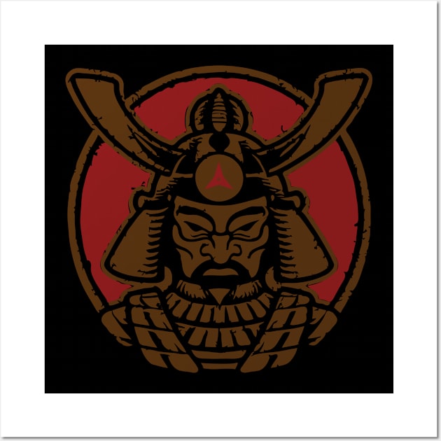 shogun samurai face Wall Art by imagifa